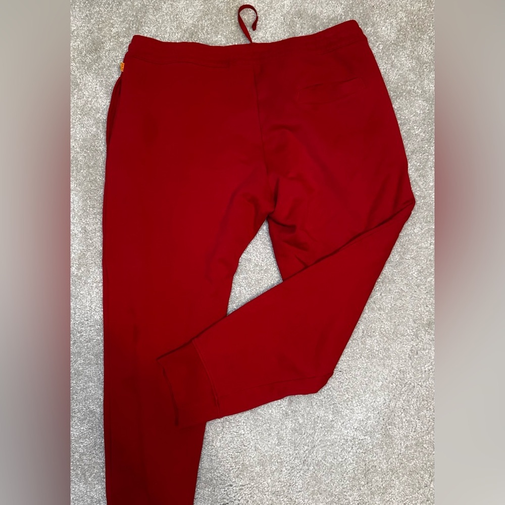 Timberland Men’s XXL Red Sweatpants with Black Logo - Picture 4 of 6